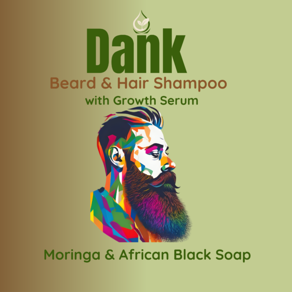 Dank Moringa & African Black Beard & Hair Shampoo with Growth Serum - Image 2