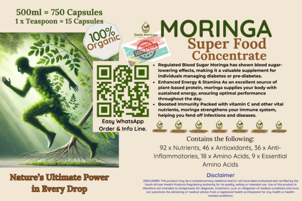 Dank Moringa Superfood Concentrate with Nano-Silver 500ml - Image 4